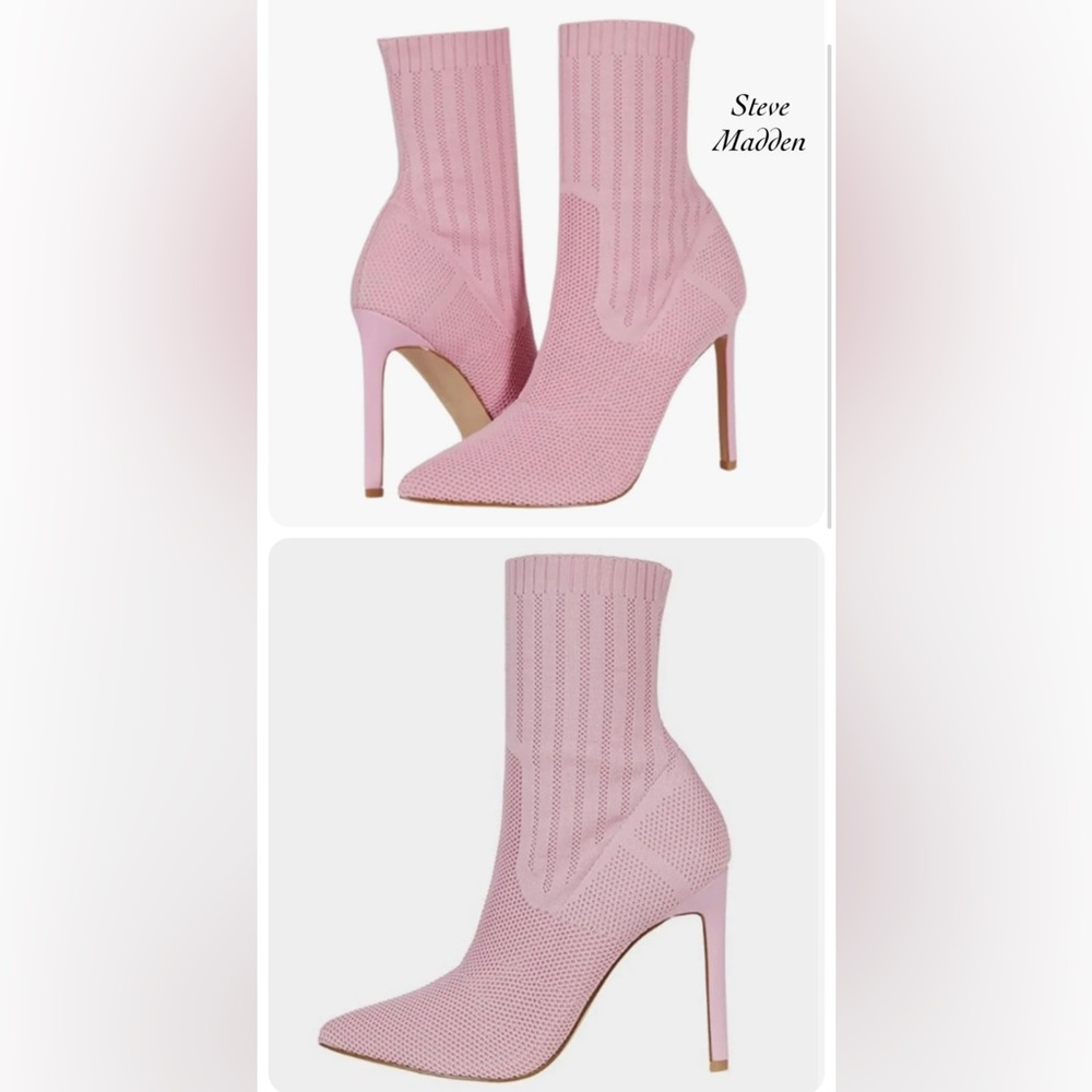 STEVE MADDEN DISCREET PINK BOOTS SZ. 6.5 NEW IN BOX💕